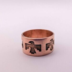 Vintage 1932-1961 Bell Trading Copper Thunder Bird Ring Size 5 1/2